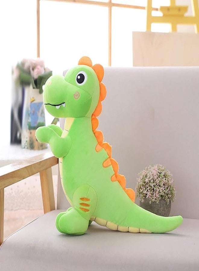 ZEXSAZONE Dinosaur Soft Toy - 35 cm Cute Plush Stuffed Animal | Huggable Cartoon Dino Plushie for Kids, Boys & Girls | Birthday Gift, Baby Shower Present & Room Décor Green - Image 1